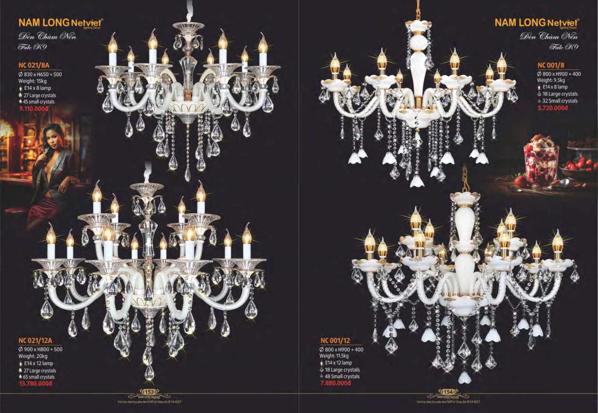 Bảng giá đèn trang trí Nam Long